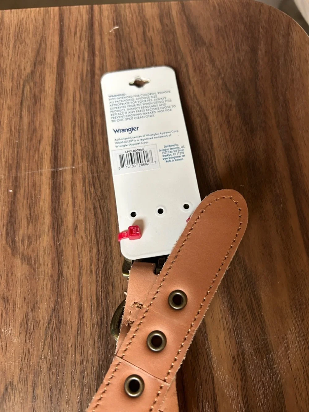 Wrangler Rope Leather Trim Pet Collar NEW Size Large 18”-24” 50-90 lbs